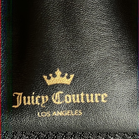 Juicy Couture | Black Wristlet Clutch | OS | NWT | Gold Crown Metal Emblem - Picture 8 of 8